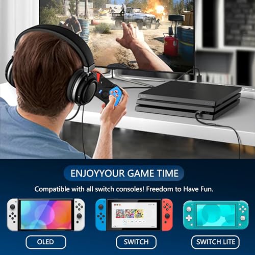 Wireless 2.4GHz Controller for Xbox One Controller with 7 Colors RGB Light,Compatible With Xbox Series S|X Consoles,Steam,PC,with 1000mAh Battery/Dual Vibration/Turbo/Programmable/3.5mm Audio Jack - color: Red Blue