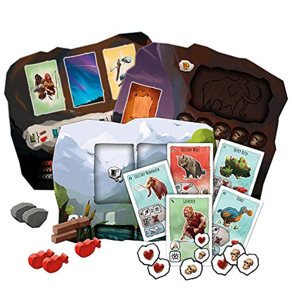 Asmodee Paleo Board Game - A Cooperative Paleolithic Adventure for Strategy Enthusiasts, Cooperative Family Fun for Kids & Adults, Ages 10+, 2-4 Players, 45-60 Minute Playtime - style: Paleo