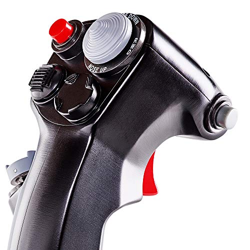 Thrustmaster F-16C Viper HOTAS Add-On Fighter Flight Stick Grip - PC | 1:1 replica, 100% metal, 19 action buttons, 8-way hat, fits HOTAS Warthog, Cougar & Magnetic Base, native DCS support - style: F-16 Viper Grip Add On