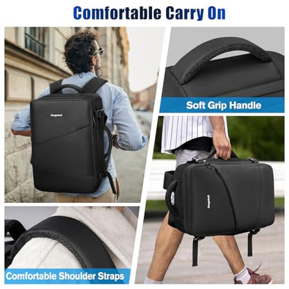 Deegotech Carrying Case Compatible with PS5/PS5 Pro/PS5 Slim, Game Backpack | Protective Travel Bag Backpack Compatible with Playstation 5 Console, Disc, Accessories and 15.6" Laptop, Black - color: Black