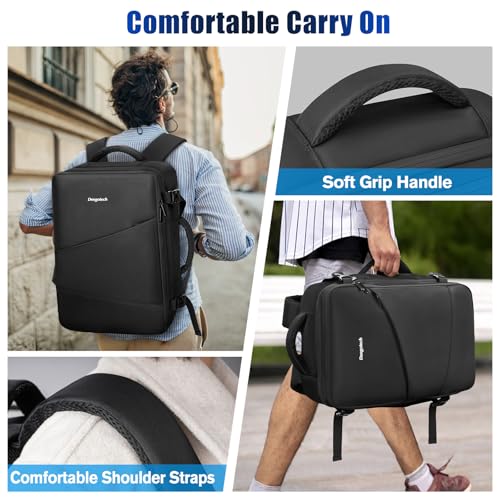 Deegotech Carrying Case Compatible with PS5/PS5 Pro/PS5 Slim, Game Backpack | Protective Travel Bag Backpack Compatible with Playstation 5 Console, Disc, Accessories and 15.6" Laptop, Black - color: Black
