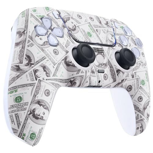 MODDEDZONE M Series Custom controller for PS5 - Wireless, OEM-Quality Custom Designs for Playstation 5 Controller- Diverse & Unique Styles for Enhanced Gaming (Money $100) - color: Money $100
