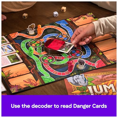 Spin Master Games Jumanji: The Game 30th Anniversary Classic Board Game | Thrilling Jungle Adventure, Solve Riddles & Dodge Dangers To Win, Teaches Strategic Problem Solving, 2-4 Players, Ages 8+ - style: Classic Board Game