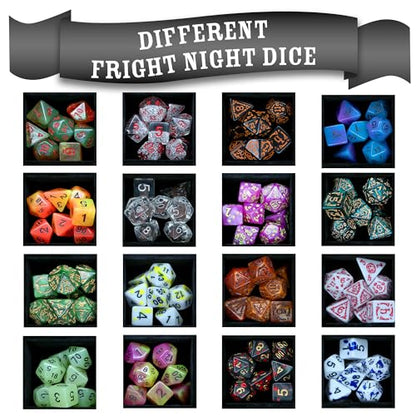1985 Games Fright Night Dice Bag - Wide Range of Patterns for Gaming, Role Playing, Table Games (Pack of 6) - color: Fright Night, size: Pack of 6