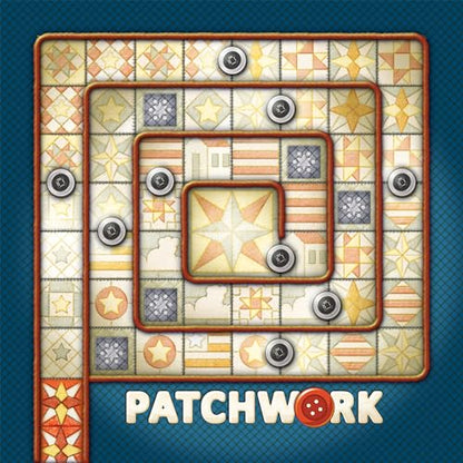 Patchwork Americana Edition Board Game - A Two-Player Quilting Strategy Game by Uwe Rosenberg! Interactive Puzzle Game for Kids & Adults, Ages 8+, 2 Players, 30 Minute Playtime, Made by Lookout Games
