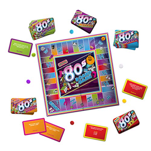 Gift Republic Awesome 80's Trivia Board Game, Multicolor