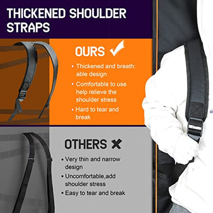 Ruibo 61 Key Keyboard Gig Bag Case,Portable Durable Keyboard Piano Waterproof 600D Oxford Cloth with 10mm Cotton Padded Case Gig Bag 40"x16"x6" - color: Orange