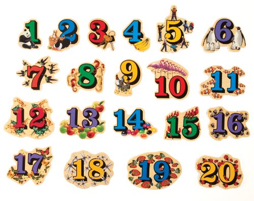 TS Shure by Bendon Numbers Counting 26-Piece Magnafun Educational Wooden Magnets Pre-School Kindergarten Learning 50502 - style: Numbers Wooden Magnets