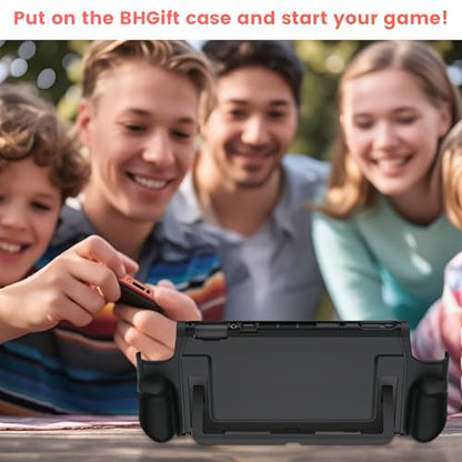 BHGift for 2025 Switch 2 Grip Case,Dockable | Case with Ergonomic Grip for Handheld as a Real Gamepad, Shockproof Protective Case Accessories for Switch 2