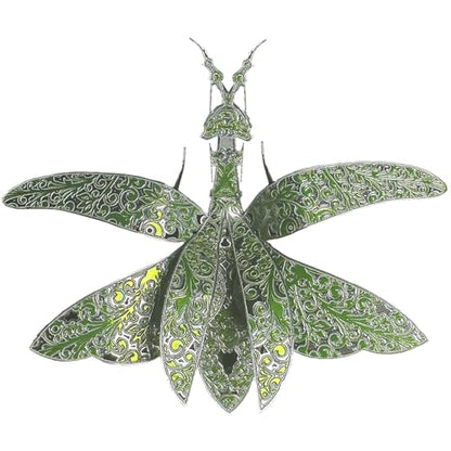3D Metal Puzzles for Adults,3D Model Building Puzzle Kits,Cool Insect Animal Themed Design,Bugs Model Kits Brain Teaser DIY Assembling Crafts Kits Creative Ornament (Mantis) - color: Mantis