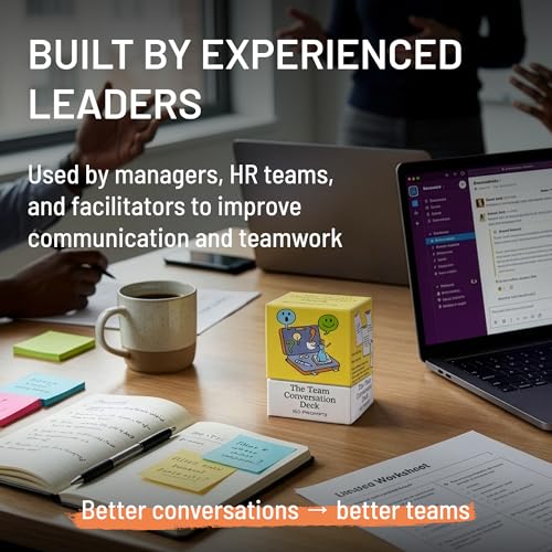 160 Team Building Cards for Managers - Build Trust & Improve Team Performance - 4 Categories from Light Icebreakers to Strategic Team Questions - For Meetings & 1-on-1s | Say This Not That Cards