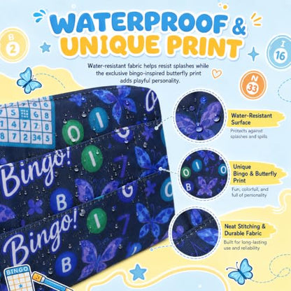 Playing Card Holder for Bingo Pull Tabs Gambling Tickets Card Game Holders for Canasta Poker Bridge Cards Navy Blue - color: Navy Blue