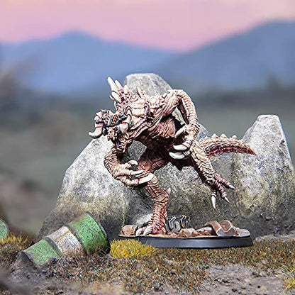 Modiphius Entertainment Ltd Fallout Wasteland Warfare: Enclave-Domesticated Deathclaw - 1 Miniature, 32mm Unpainted Figure, Captial Wave, RPG - style: Deathclaw