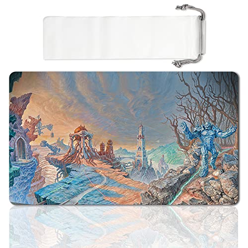 Board Game MTG Playmat Games Size 60X35 cm CCG Compatible for MTG CCG RPG Trading Card Game (Karn URZA Panorama) - color: Karn Urza Panorama