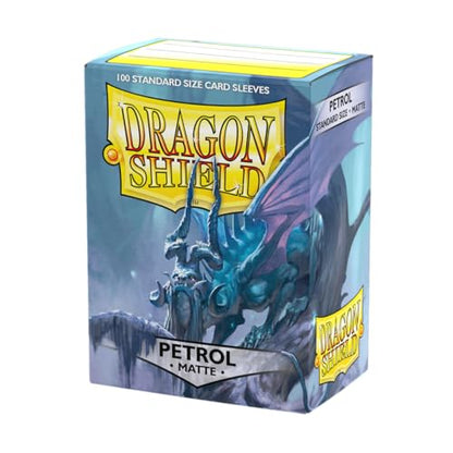 Dragon Shield | Standard Size Card Matte Sleeves | 100 CT - Smooth & Tough Premium TCG Sleeves | Compatible with Pokemon, Flesh & Blood, One Piece & Magic the Gathering | Petrol - color: Petrol