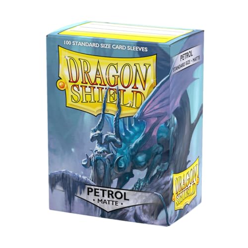 Dragon Shield | Standard Size Card Matte Sleeves | 100 CT - Smooth & Tough Premium TCG Sleeves | Compatible with Pokemon, Flesh & Blood, One Piece & Magic the Gathering | Petrol - color: Petrol