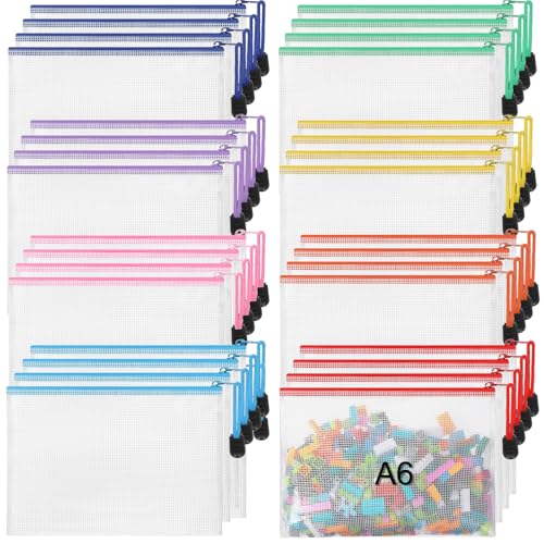 Jetec 32 Pcs Mesh Zipper Bags Bikini Organizer,Cute Color,7.5 x 5 Inch - color: Cute Color, size: 7.5 x 5 Inch