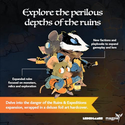 Magpie Games Root The Roleplaying Game: Ruins & Expeditions Expansion, Deluxe Edition – New Factions - color: Ruins & Expeditions Expansion, Deluxe Edition