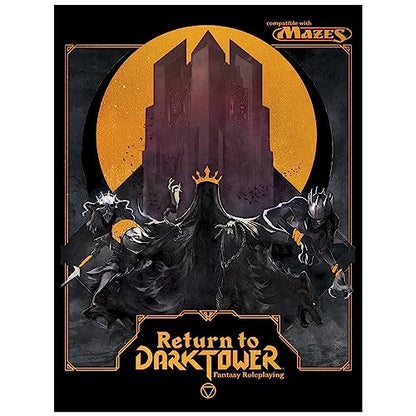 Return to Dark Tower - Fantasy Roleplaying, Hardcover RPG Book, Roleplay in The Four Kingdoms - style: Core Book