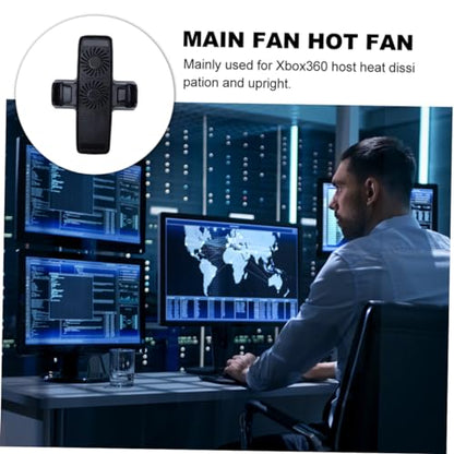 1pc Temperature Control Radiator Fan Base Compatible Space-Saving Cooling for Game Consoles and Vertical Stand