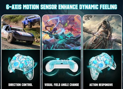 Gamrombo Wireless Gaming Controller Replacement for Xbox One, Xbox Series X|S, Xbox One S|X Controller with Hall Triggers, Hall Joysticks, Adjust RGB Light, Marco, Turbo, Audio Jack