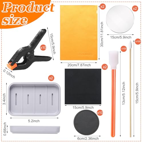 Leinuosen 228 Pcs Trade Card Flattening Kit, Card Cleaning Kit for TCG Collectors Collectible Cleaning Protect Supplies