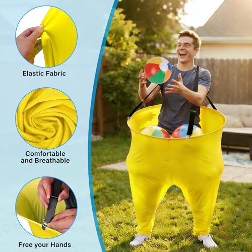 24Pcs Granny Pants Yard Game Funny Field Day Outdoor Games for Adults Kids and Family Gaint Pant Set for Brithday Party Tossing Games Activities for Groups - size: 4 Large