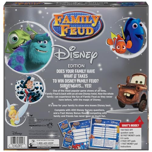 Family Feud Disney Edition Game for Adults, Families and Kids Ages 6 and up, by Spin Master
