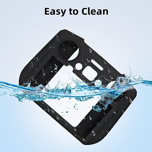 BRDRC Air 3S Silicone Cover Case Sleeve for DJI RC 2,Protective Cover Compatible with DJI Neo Mini 4 Pro Air 3 Flip Fly More Combo Controller Accessories (Black)