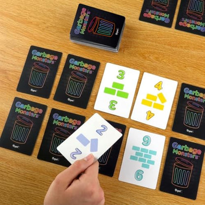 Regal Games Garbage Monsters Card Game Set for Kids, Teens & Adults - 2-4 Player Fun Family Games - Travel Playing Cards (16 Garbage Monsters Cards) - size: Garbage