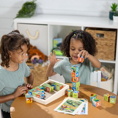 Melissa & Doug National Parks Alphabet & Animals 24-Piece Cube Puzzle (Everglades, Arches, Yellowstone) - FSC Certified