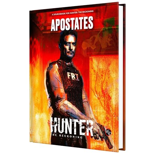 Renegade Game Studios Hunter: The Reckoning Apostates 5E RPG Sourcebook | Hardcover Core Book for World of Darkness Chronicles, Player-Focused Mechanics, Loresheets, and New Character Advantages