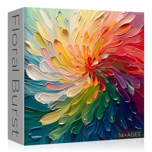 Impossible 1000-Piece Rainbow Art Painting Puzzle, Hard Challenge for Adults - style: Painting Puzzle