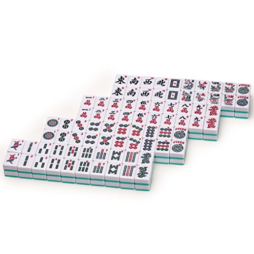 Yellow Mountain Imports Set of 166 American Mahjong Tiles, Pepper (Tiles Only Set) - color: Pepper Green