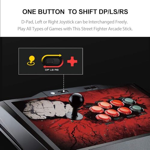 PXN Pro Arcade Fight Stick X9 Street Fighter Arcade Stick | Game Fighting Joystick for PS4/PS3 / Xbox Series X/S / Xbox One / Switch / Window PC