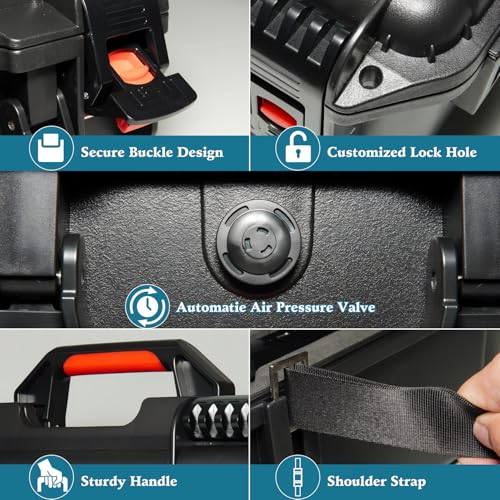 FACFUEL Switch 2 Case, All-In-One Carrying Case for Nintendo Switch 2 System (2025), Waterproof Hard Shell Travel Organizer Box with EVA Lining, Holds Console, Dock, Pro Controller and Accessories