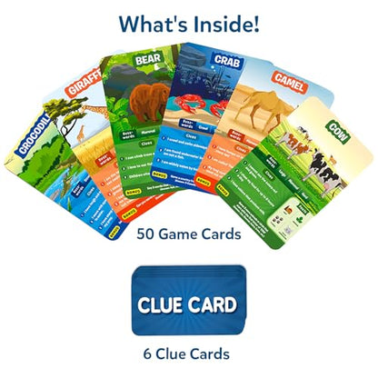 Skillmatics Guess in 10 – Animal Planet, Card Game for Kids & Families | Perfect for Boys, Girls, Kids, Teens, Adults Who Love Animals, Trivia & Travel Games, Screen-Free Fun, Gifts for Ages 6 & Up - style: 1. Animal Planet