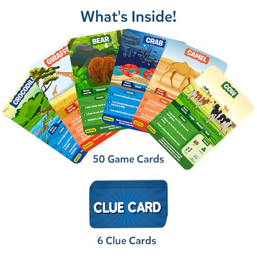 Skillmatics Guess in 10 Travel Game – Animal Planet, Gift for Boys & Girls | Educational Cards, Family Trivia Game, Travel Toy & STEM Board Game, Screen-Free Fun, Kids Ages 6, 7, 8, 9 and Up - style: 1. Animal Planet