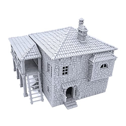 Port Tavern - DND Terrain Scenery - Tabletop RPG and Wargame Terrain 28mm Miniatures
