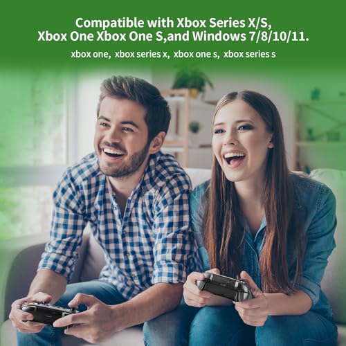 TECTINTER Wireless Controller for Xbox One Controller,2.4GHz Xbox One Controller Wireless with 8 Color RGB Light/Programmable/800mAh Battery,Compatible with XboxOn e,Xbox O ne S/X,XboxO ne Series X/S - color: Black