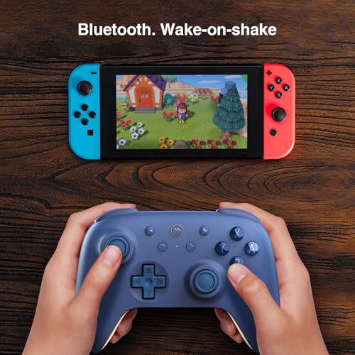 8Bitdo Ultimate 2C Bluetooth Controller for Switch/Switch 2 (Dark Blue) | Hall Effect Joystick Update, Remappable L4/R4 Bumpers, 6-axis Motion Control, Rumble Vibration and Turbo Function - color: Dark Blue