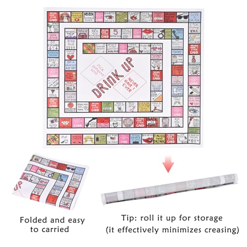 GOLDGE Interactive Party Board Game Mat for Adults Families (First Edition) | Funny, Easy to Play with 2-8 Players. Perfect for Friends' Gatherings & Any Occasion