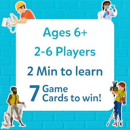 Skillmatics Guess in 10 Professions, Perfect for Boys, Girls, Kids & Families Who Love Card Games, Educational Toys, Gifts for Ages 6, 7, 8, 9 and Up - style: Professions