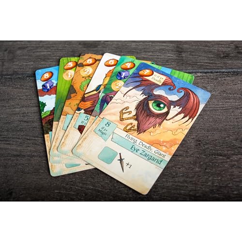 Red Raven Games Creature Caravan Adventure Board Game | Epic Adventure Tableau-Building Board Game of Traveling, Trading & Battling Ember Zombies Across Arzium