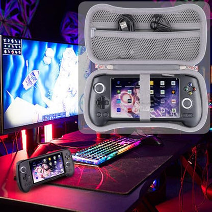 khanka Hard Travel Case Replacement for Anbernic RG556 Retro Handheld Game Console,Case Only. (Grey) | Hard Shell Protection, Smooth Zipper Opening, Secure Custom Fit, Travel-Ready Portable Storage, Protective Case Only - style: Grey