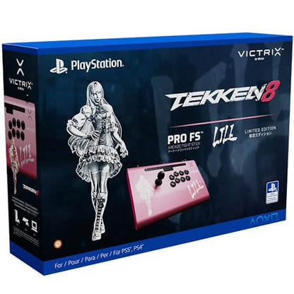 Victrix Pro FS Arcade Fight Stick: Lili - Pink, 12 Button, USB, PS5, PS4, PC