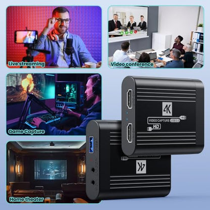 CY HDMI Capture Card 4K Video Live Streaming USB Data for Camera Game Set-Top Box Recording Computer DVD