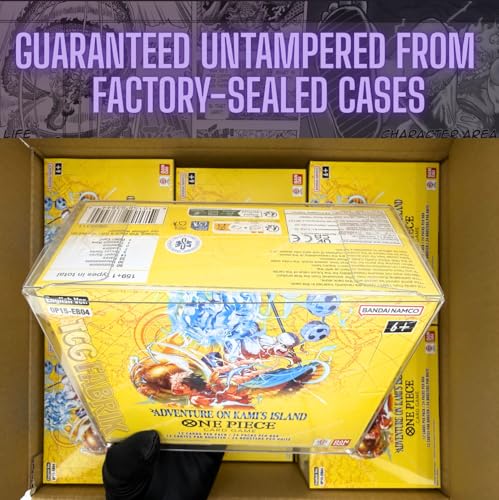 OP15 Adventure ON KAMI'S Island Booster Box English OP-15 Booster Box Display Factory Sealed for OP15 One Piece Cards English TCG (24 Packs) + Custom TCG Fabrik Don Card