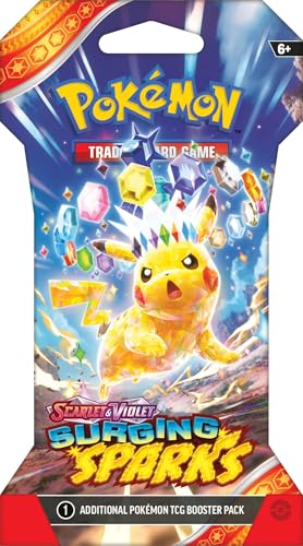 Pokemon TCG Surging Spark – Single Booster Pack – Pack Art May Vary - 10 Cards