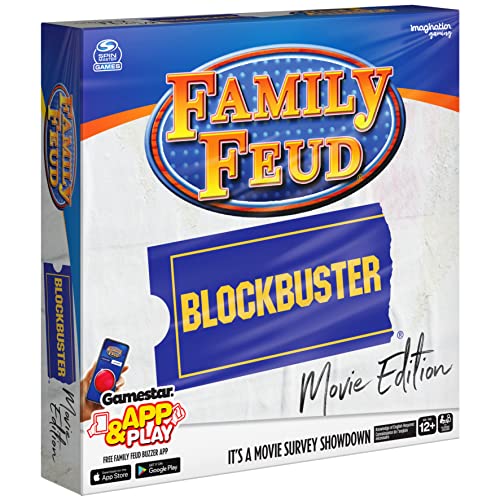 Family Feud Blockbuster Edition, Movie Trivia Survey Showdown Board Game for Ages 12 & up - color: Blockbuster Edition